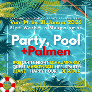 Party, Pool und Palmen auf Gran Canaria im Januar 2026